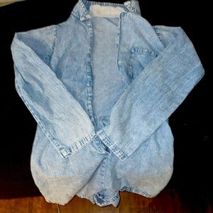 Long sleeve jean romper Size Medium